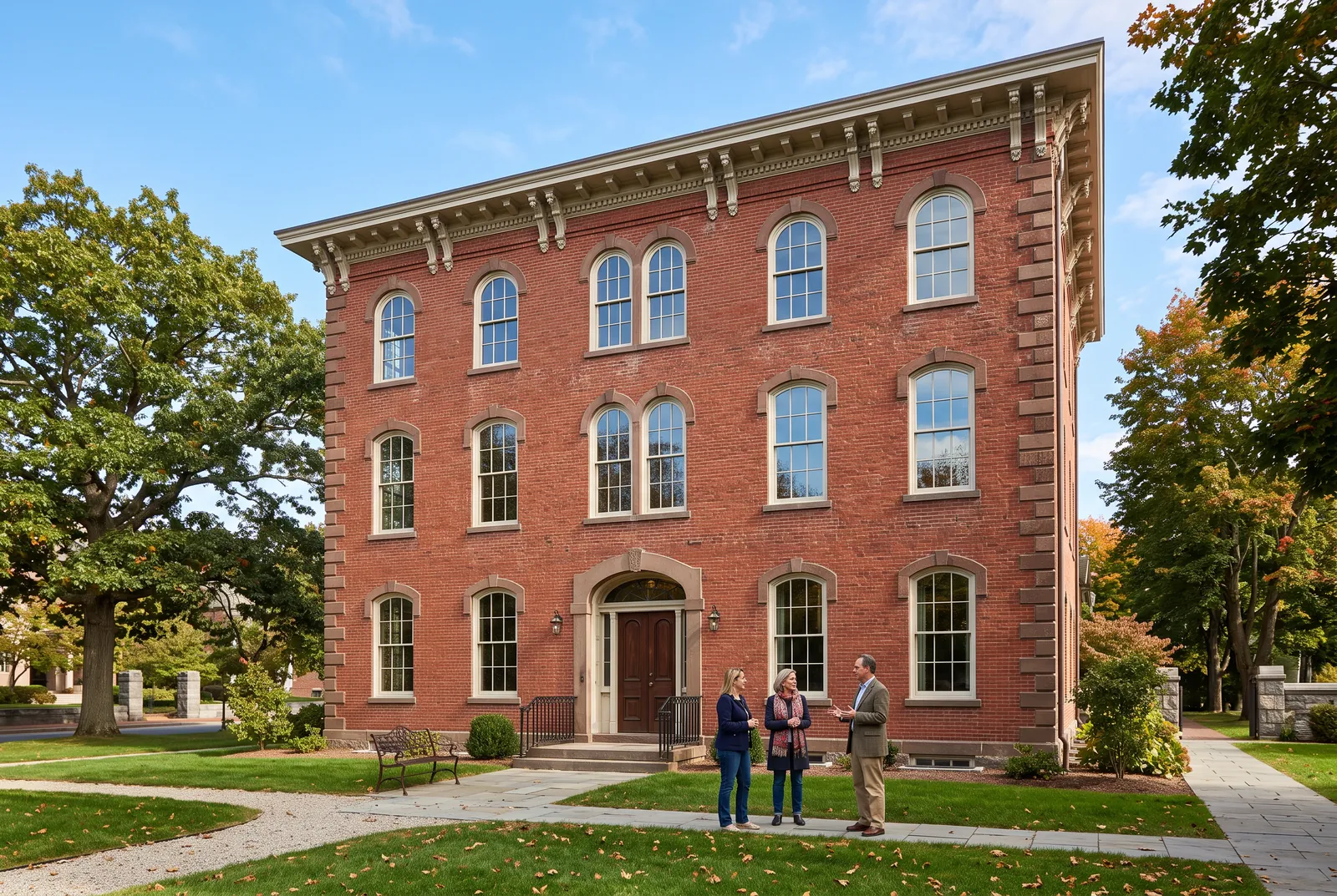 Historic Landmark Reuse — The restored brick landmark
